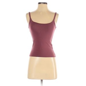 Forever 21 XS Burgundy Scoop Neck Tank Top